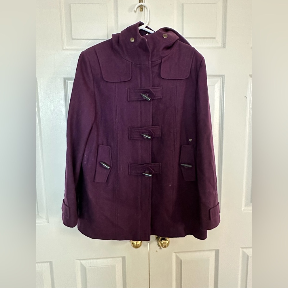 Buffalo David Bitton Deep Purple Pea Coat
